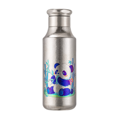 【新品】採光纯钛吸管杯彩钛双盖新中式杯套便携水杯女生节日礼物