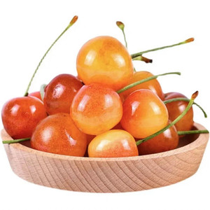 山东黄樱桃露天烟台黄水晶黄色黄蜜国产黄金雷尼车厘子5水果新鲜