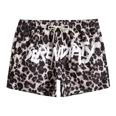盖浪沙滩裤速干可下水豹纹花裤衩