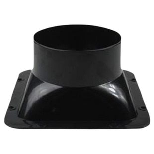 塑料排风管法兰接头排气扇管道方转圆油烟机出风口4寸烟囱通风200