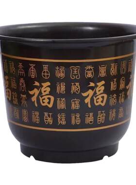 送托盘新款仿陶瓷花盆家用花盆
