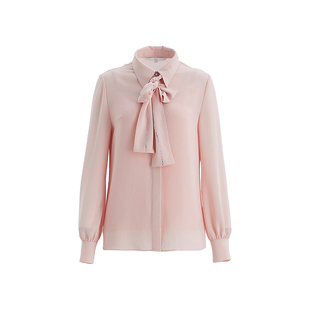 OBEG欧碧倩春法式轻盈感长袖衬衫女通勤风ol衬衣50501550