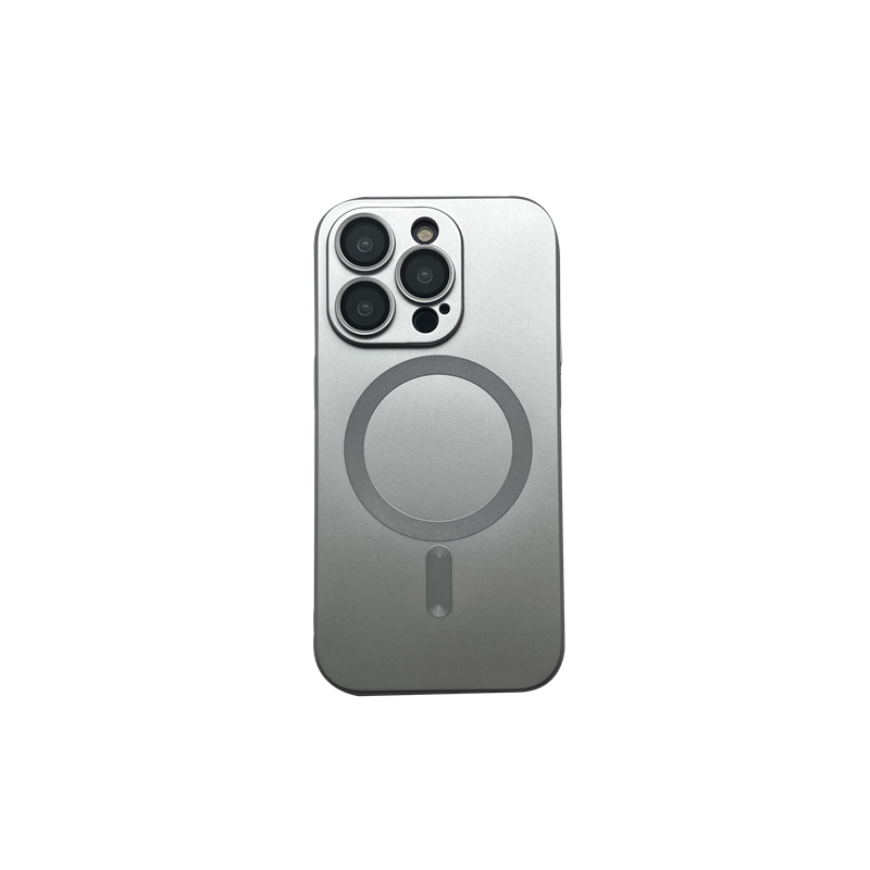 磁吸无线充电适用iPhone16Pro手机壳苹果15新款15Promax自带镜头膜14Pro电镀银12pm高级感16plus全包13防摔套
