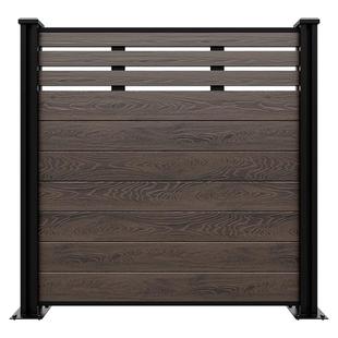 别墅塑木围栏栅栏户外花园庭院围墙隔断防护栏小院子露台木塑栏杆