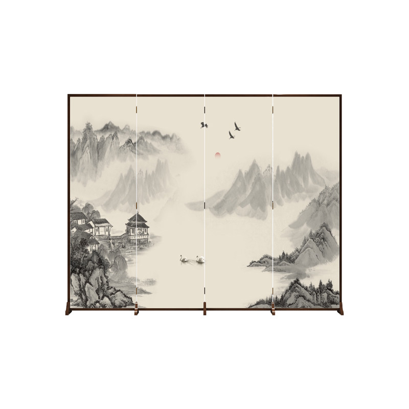 开发票折叠屏风背景墙送底座