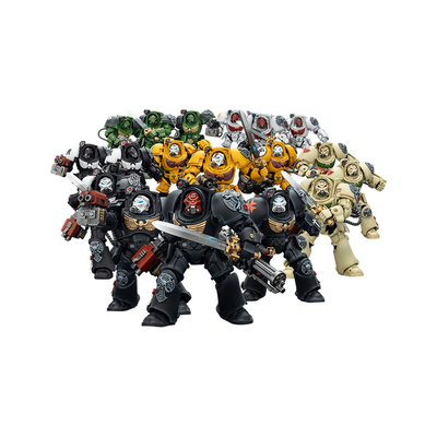 JOYTOY暗源战锤黑色圣堂帝国之拳白疤军团暗鸦守卫终结者可动手办