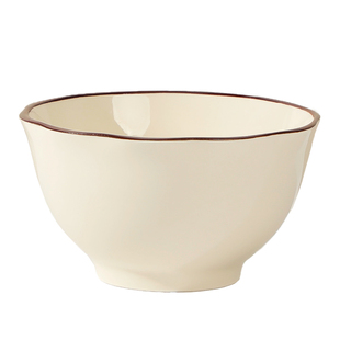 碗家用复古米饭碗小汤碗陶瓷釉下彩餐具2024新款创意水果碗高足碗