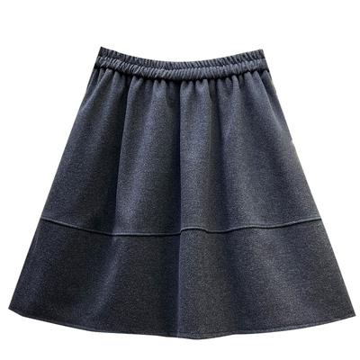 高级感简约毛呢半身裙短裙