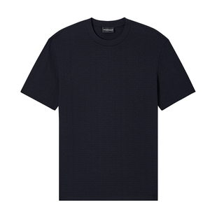 Armani/阿玛尼EA 男士时尚老花鹰标圆领短袖T恤 EM004594 AF10762