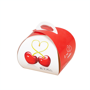 慕斯蛋糕手提西点切块包装盒烘焙小蛋糕甜品食品一次性打包盒 子