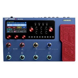 Valeton GP-200X电吉他综合效果器贝斯乐句循环录音声卡鼓机伴奏