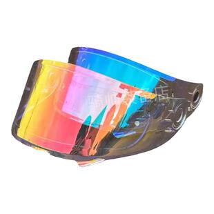 头盔镜片适用ava王朝/g318饕餮全盔配件防雾贴日夜通用电镀极光