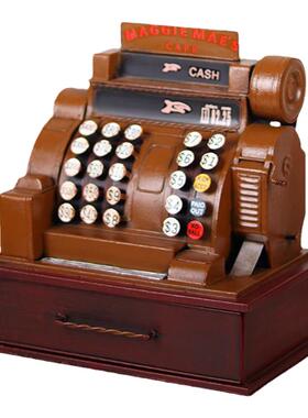 复古怀旧店铺酒吧吧台收银机模型