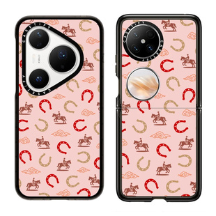 现货CASETiFY幸运马手机壳适用huawei华为Pura80/X/70Ultra+Mate60/70Pro保护套Pocket2防摔马年新春系列潮牌