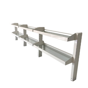 【佳臻】实验室试剂架边台铝玻钢玻PP耐酸碱储物架试验药品置物架