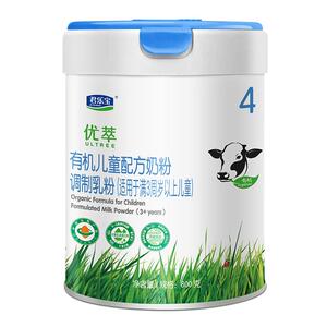 君乐宝优萃4段有机儿童粉四段配方牛奶粉3周岁以上800g旗舰官网