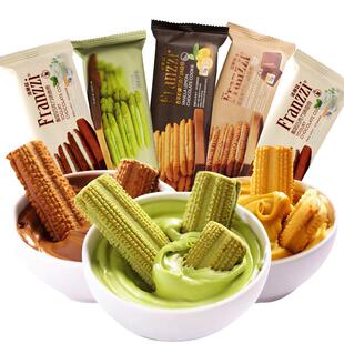 法丽兹夹心曲奇饼干Franzzi黑巧克力抹茶慕斯减糖休闲零食送女友