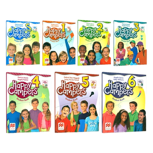 原版进口Happy campers1-6级别 学生用书英国麦克米伦Macmillan7-12岁少儿小学英语教材美式发音赠学习资源培训教材