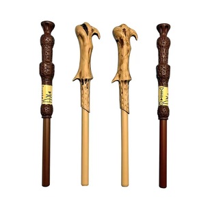 哈利系列周边圆珠笔哈利赫敏伏地魔接骨木魔杖笔造型学生笔