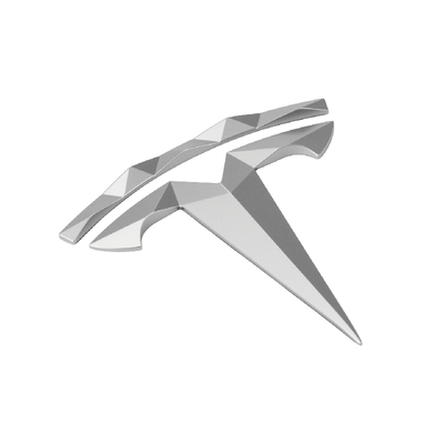 赛博风特斯拉车标贴黑标黑化model3/y字母尾标改装黑色焕新适用于