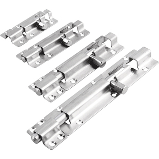 嘉玛不锈钢插销门栓锁扣门锁扣老式卡扣防盗木门锁门栓门闩加厚