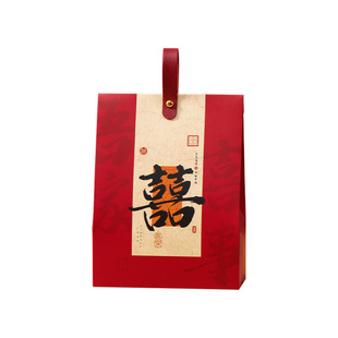 2025新款结婚手提糖盒小众糖果盒喜糖袋子订婚回礼袋伴手礼袋空盒