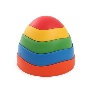 波浪过河石幼儿园早教感统训练器材本体觉平衡感踩踏石脚踏彩虹石