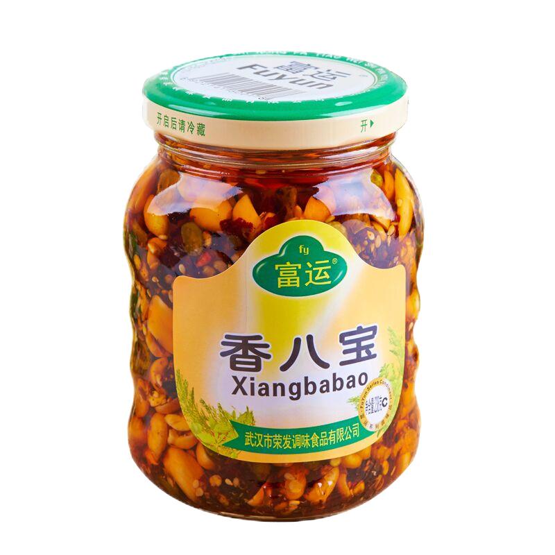 富運香辣王香八寶238gX4瓶 香脆涼拌調(diào)料下飯醬拌面醬香辣醬炒菜
