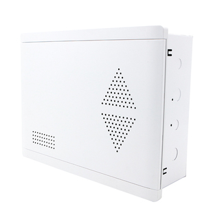 弱电箱家用暗装400*300多媒体信息箱塑料盖布线箱光纤网络集线箱