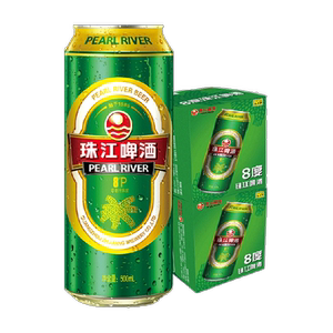 珠江啤酒8度500ml×24罐×1组