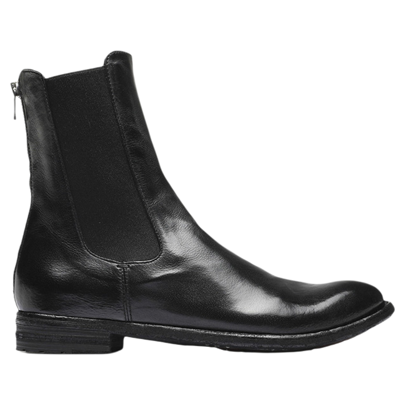 OFFICINE CREATIVE手工软牛皮后拉链短靴经典正装踝靴Lexikon 073