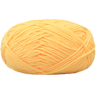 牛奶棉毛线团5股中粗宝宝棉线编织钩针玩偶花束手工diy帽子围巾