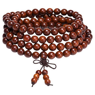 正宗小叶红檀木手串红木紫檀佛珠