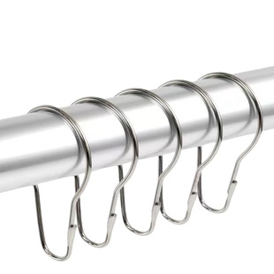 窗帘挂钩开口挂环活口金属圈扣环活扣浴帘配件吊环浴帘钩子葫芦扣