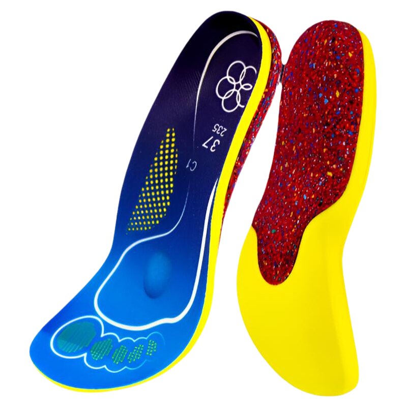五环足弓支撑按摩鞋垫透气抗菌
