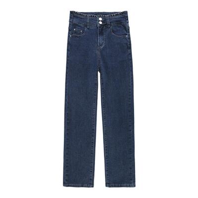 牛仔裤女直筒裤宽松显瘦长裤子