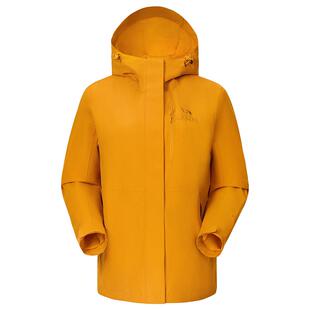 [王俊凯同款]骆驼户外王者凯甲冲锋衣女单冲外套男防风防水登山服