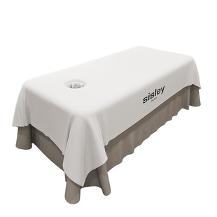 美容床床单非一次性高档轻奢美容院专用按摩加大隔脏带洞巾加LOGO