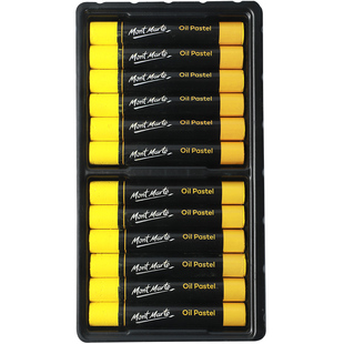 蒙玛特 重彩油画棒套装24色48色蜡笔油性水溶焕彩水洗幼儿园学生绘画专用美术生儿童油彩油画棒圆形涂色工具