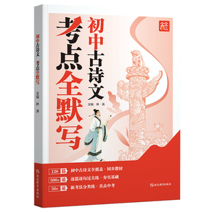 2026天天向上初中考点古诗文考点全默写七八九年级上下册课内外文言文考点默写考频标注音频同步文言文古诗词练习册中学中考教辅书