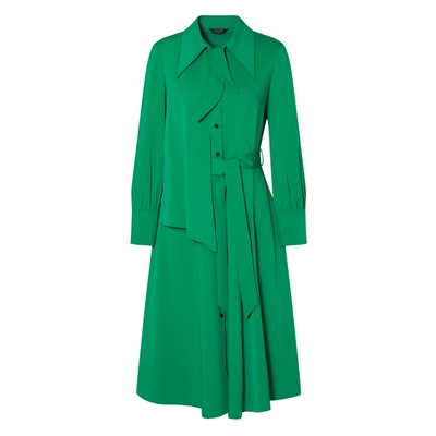 莱芙艾迪儿绿色衬衫连衣裙