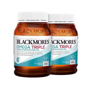 BLACKMORES澳佳宝3倍omega深海鱼油欧米伽软胶囊*2澳洲保健品_欧米