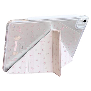 【无笔槽三+Y型】少女甜心兔ipadair保护壳11代2025新款pro粉色10.2/10.5包边7笔槽新ipad防弯亚克力12.9硬13