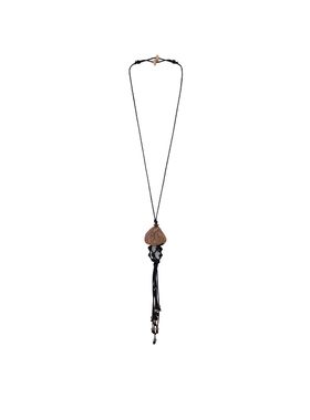 捌梁可调水晶网兜项链