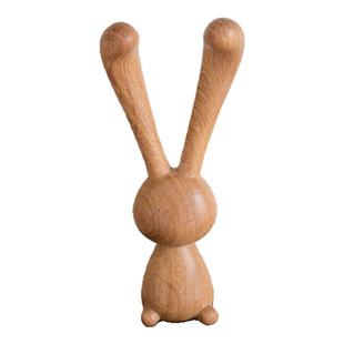 天然绿檀木兔子按摩棒下颌线改善黑眼圈缓解眼部疲劳眼袋神器礼物