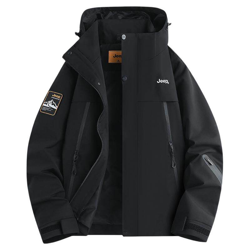 Jeep吉普防风冲锋软壳夹克登山