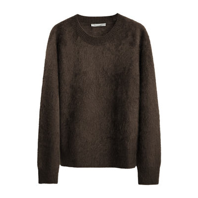 春竹长袖拉毛羊绒衫毛衣女