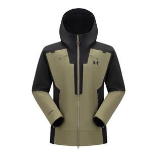 安德玛官方男士软壳衣秋冬接缝压胶防风防泼水头盔式风帽软壳外套