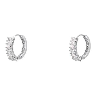 peachtea简约锆石耳圈