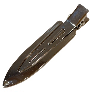 时尚简约金属风细冲浪板亮银色鸭嘴夹韩版个性时尚百搭发夹边夹